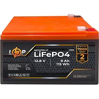 Аккумулятор LogicPower LiFePО4 12V (12.8V/9Ah/115.2Wh) (23855)