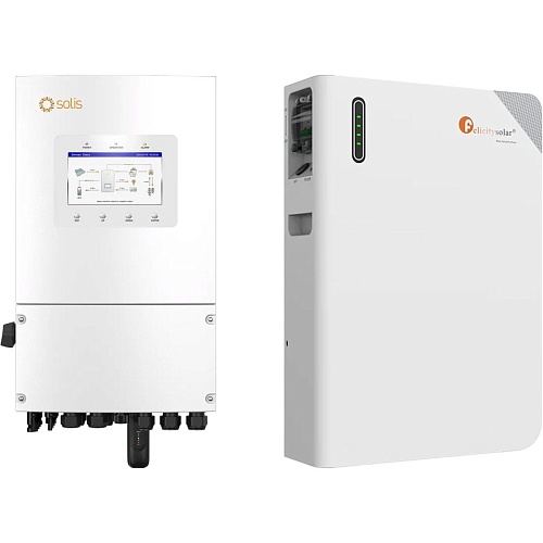 Система хранения энергии Solis S6-EH1P6K-L-PLUS 6kW + АКБ FelicityESS FLB48100WG1-H 5.1kWh (51.2V/100Ah/5120Wh)