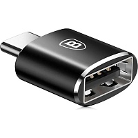 Перехідник Baseus USB Female to USB-C Male Black (CATOTG-01)