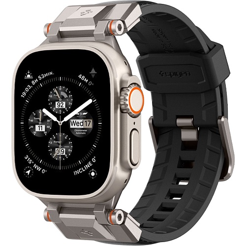 Ремешок Spigen DuraPro Armor PU для Apple Watch 42/44/45/49mm Black (AMP07591)
