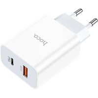 Сетевое зарядное устройство Hoco C97A PD20W+QC3.0 White (766076)