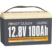 Акумулятор Power Queen LiFePO4 12V (12.8V/100Ah/1280Wh) (P12V100-BASIC-4-A100) - придбати в Дніпрі, Україні: ціна, характеристики | інтернет-магазин TOUCH
