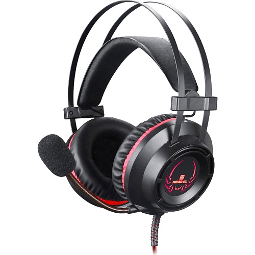 Ігрові навушники REAL-EL GDX-7450 Black/Red (EL124100039) - придбати в Дніпрі, Україні: ціна, характеристики | інтернет-магазин TOUCH
