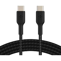 Кабель Belkin Boost Up Charge Braided USB-C to USB-C 1m Black (CAB004BT1MBK)
