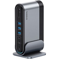 USB-хаб Baseus UnionJoy 17-Port Triple-Display Gray (B00532304811-00) - придбати в Дніпрі, Україні: ціна, характеристики | інтернет-магазин TOUCH