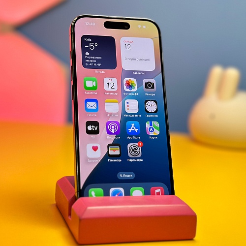 Смартфон Apple iPhone 15 Pro 128GB Black Titanium eSim (8933) Б/У - придбати в Дніпрі, Україні: ціна, характеристики | інтернет-магазин TOUCH