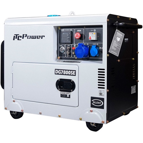 Генератор дизельний ITC Power DG7800SE 6/6.3 кВт - придбати в Дніпрі, Україні: ціна, характеристики | інтернет-магазин TOUCH