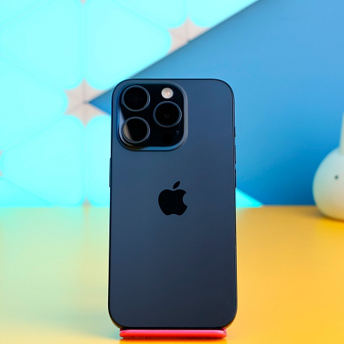 Смартфон Apple iPhone 15 Pro 128GB Blue Titanium (MTV03) Б/У