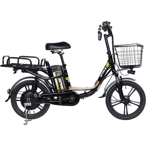 Электровелосипед Space eELDORADO 18" 2025 10Аh Black-yellow (ELB-SP-18-003)