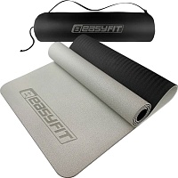 Килимок для йоги EasyFit TPE+TC 6mm Gray/Black (EF-1924s-GYBK) - придбати в Дніпрі, Україні: ціна, характеристики | інтернет-магазин TOUCH