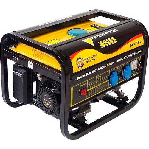 Генератор бензиновый Forte FG3800 2.8/3 кВт (43689)