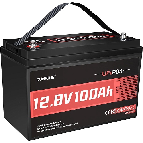 Аккумулятор Dumfume LiFePO4 12V (12.8V/100Ah/1280Wh) (Dumfume-12,8V/100Ah)