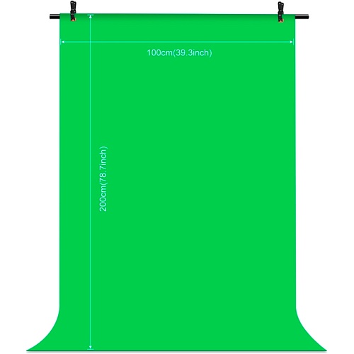 Фон хромакей зеленый Puluz PU5204G 1x2м