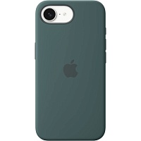 Чехол Silicone Case with MagSafe для Apple iPhone 17e/ 16e Lake Green AAA
