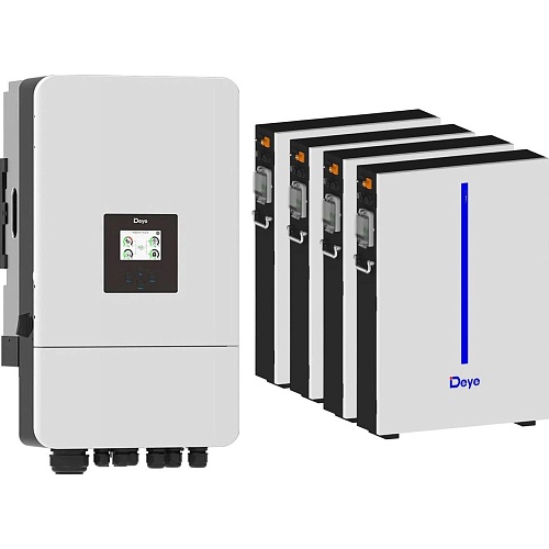 Система хранения энергии Deye SUN-12K-SG05LP3-EU-SM2 12kW + 4 АКБ RW-M6.1-B 24.5kWh (51.2V/120Ah/6144Wh)