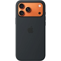 Чехол Silicone Case with Button, Animation & MagSafe для Apple iPhone 17 Pro Max Black AAA