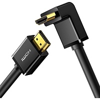 Кабель Ugreen HD103 HDMI to HDMI 90-Degree Right-Angle V2.0 1m Black (10172) - придбати в Дніпрі, Україні: ціна, характеристики | інтернет-магазин TOUCH