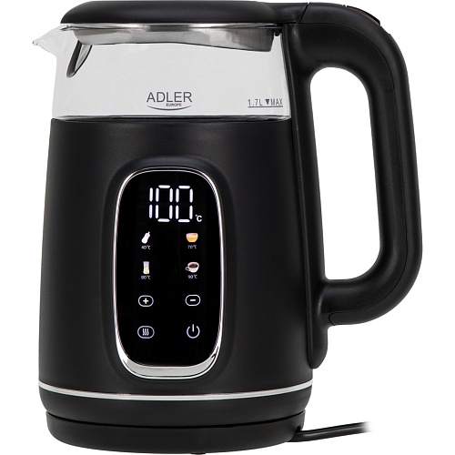 Электрочайник Adler AD 1305 Black Silver