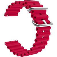 Універсальний ремінець для смарт-годинників Ocean Band 20mm Wine Red