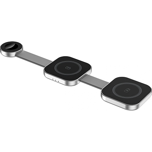 Бездротовий зарядний пристрій WiWU Planeta Trio 3in1 with MagSafe Silver (Wi-W031) - придбати в Дніпрі, Україні: ціна, характеристики | інтернет-магазин TOUCH