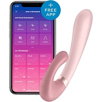 Вібратор-rabbit з підігрівом Satisfyer Heat Wave Mauve (SO6096)