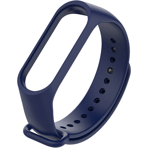 Ремешок силиконовый для Xiaomi MI Band 3/4 (Midnight Blue)