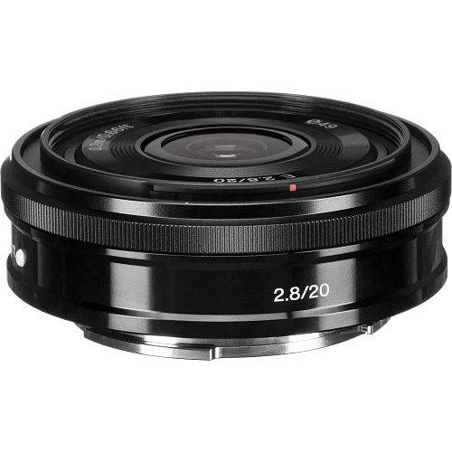 Объектив Sony E 20mm f/2.8 Black (SEL20F28)