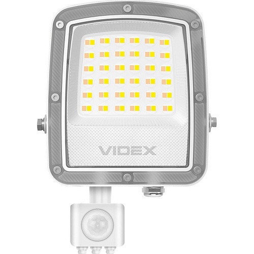 Светодиодный прожектор Videx F5 30W с датчиком движения и освещенности White (VL-F5-030CW-S)