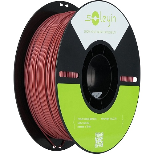 Филамент для 3D-принтеров Creality Soleyin PETG 1kg Red Brick (3301030159)