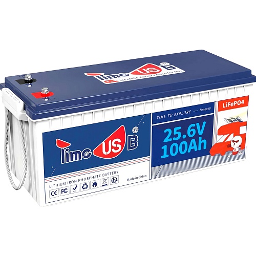 Аккумулятор Timeusb LiFePO4 24V (25.6V/100Ah/2560Wh) (T24V100-100-BASIC-8-A160)