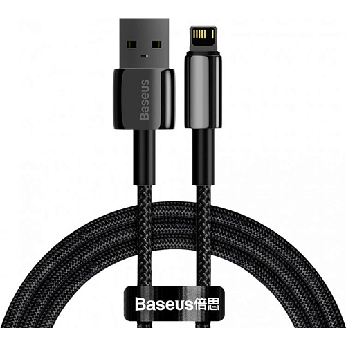 Кабель Baseus Tungsten Gold USB to Lightning 1m Black (CALWJ-01)  - придбати в Дніпрі, Україні: ціна, характеристики | інтернет-магазин TOUCH