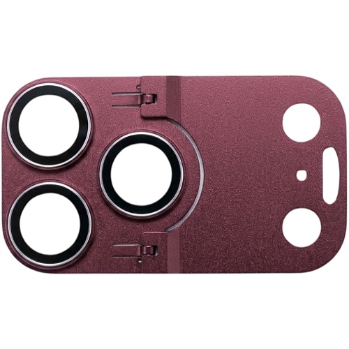 Защитное стекло на камеру iLera FocusPro Lens Stand для Apple iPhone 18 Pro Dark Cherry (iLFPST18PRDRCH)