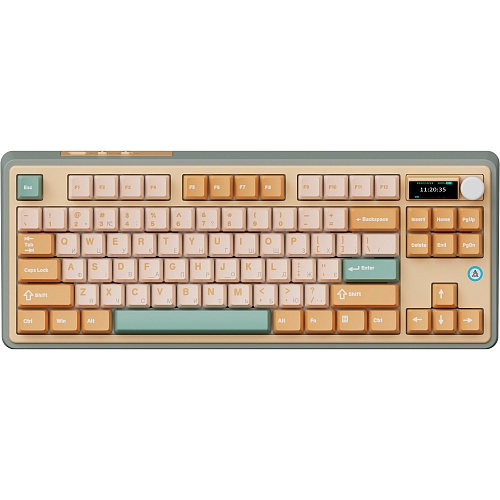 Клавіатура Ajazz AK870 Jasmine Switch Yellow With Screen (AK870-JS-YWG) - придбати в Дніпрі, Україні: ціна, характеристики | інтернет-магазин TOUCH