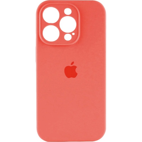 Чехол Silicone Case Camera Protect для Apple iPhone 16 Pro Peach AA