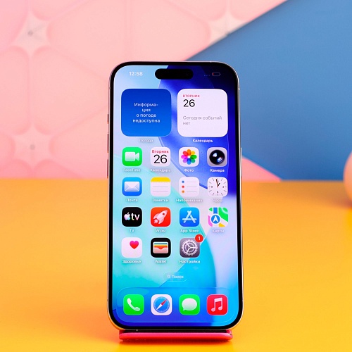 Смартфон Apple iPhone 15 Pro 128GB White Titanium (MTUW3) Б/У