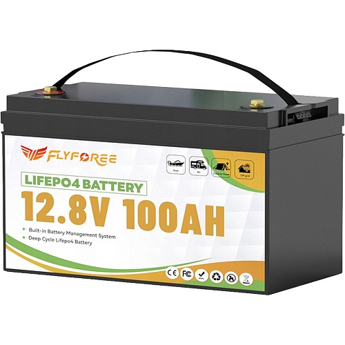Аккумулятор FLYFOREE LiFePO4 12V (12.8V/100Ah/1280Wh)