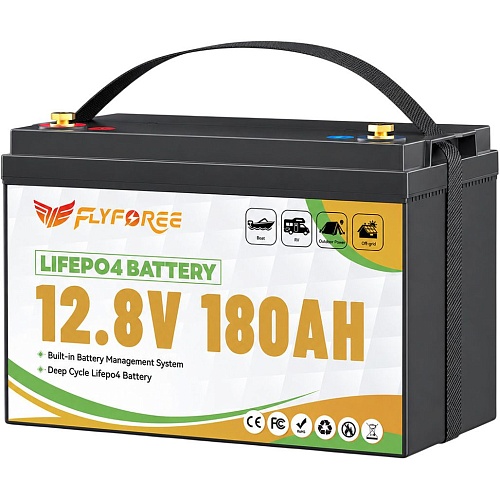 Аккумулятор FLYFOREE LiFePO4 12V FLY-12-180 (12.8V/180Ah/2304Wh)