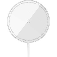 Бездротовий зарядний пристрій Baseus Simple Mini3 Magnetic Wireless Charger 15W Silver (CCJJ040012) - придбати в Дніпрі, Україні: ціна, характеристики | інтернет-магазин TOUCH