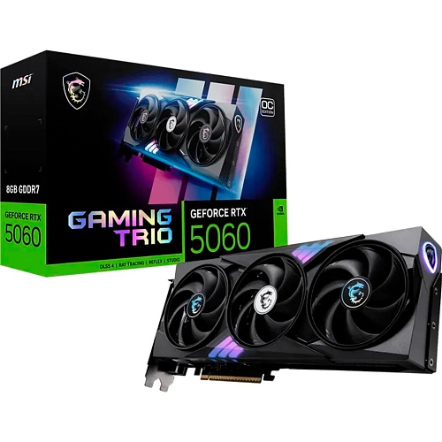Видеокарта MSI GeForce RTX 5060 8G Gaming Trio OC (G5060-8GTC) EU