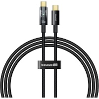Кабель Baseus Explorer with Auto Shutdown USB-C to USB-C 100w 1m Cluster Black (P10319703111-00) - придбати в Дніпрі, Україні: ціна, характеристики | інтернет-магазин TOUCH