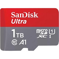 Карта памяти SanDisk microSDXC Ultra 1TB UHS-I U1 A1 + SD Adapter (SDSQUAC-1T00-GN6MA)