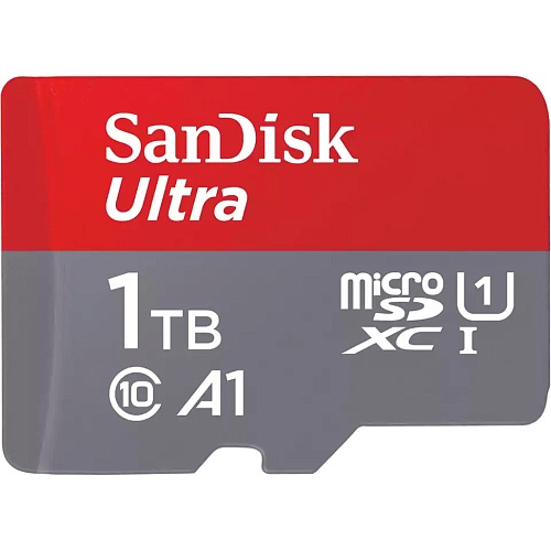 Карта памяти SanDisk microSDXC Ultra 1TB UHS-I U1 A1 + SD Adapter (SDSQUAC-1T00-GN6MA)