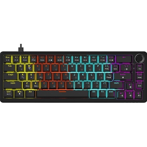 Клавіатура Ajazz AK690 Peach Mist Switch Black (AK690-PM-B) - придбати в Дніпрі, Україні: ціна, характеристики | інтернет-магазин TOUCH
