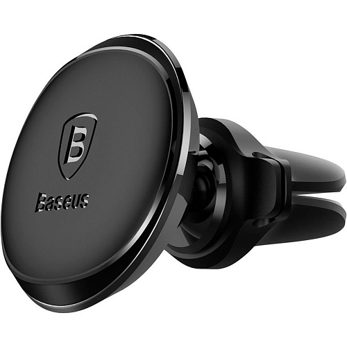 Автодержатель Baseus Magnetic Air Vent Car Mount With Cable Clip Black (SUGX020001)