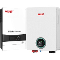 Система зберігання енергії Must PH19-6048 EXP 48V 6kW + 1 АКБ LP16-48200 10.2kWh (51.2V/200Ah/10240Wh) - придбати в Дніпрі, Україні: ціна, характеристики | інтернет-магазин TOUCH