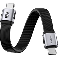 Кабель Hagibis Flat USB 4 USB-C to USB-C 0.15m (UAF20E)