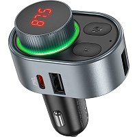 FM-трансмітер Hoco E72 Alegria FM-transmitter Metal Grey - придбати в Дніпрі, Україні: ціна, характеристики | інтернет-магазин TOUCH
