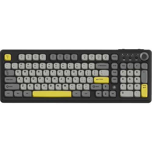 Клавіатура Ajazz AF98 Plus Black/Grey/Yellow (AF98-PLUS-BGY) - придбати в Дніпрі, Україні: ціна, характеристики | інтернет-магазин TOUCH