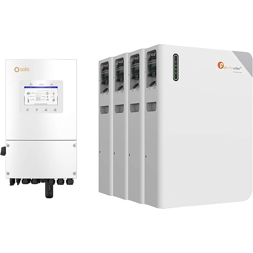 Система хранения энергии Solis S6-EH1P6K-L-PLUS 6kW + 4 АКБ FelicityESS FLB48100WG1-H 20.4kWh (51.2V/100Ah/5120Wh)