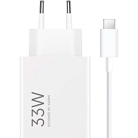 Сетевое зарядное устройство Xiaomi Mi 33W Charging Combo + Cable USB-A - USB-C White (BHR9956EU)